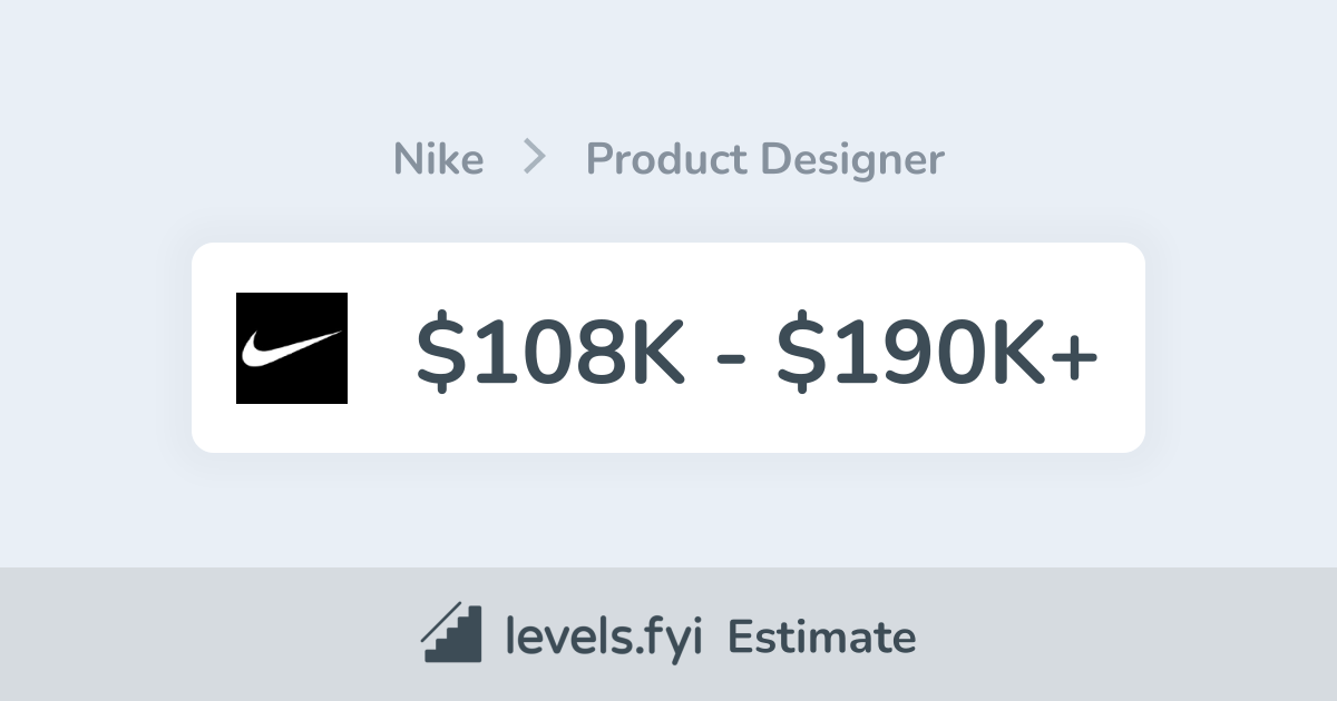 voorstel samenzwering snelweg Nike Product Designer Salary | $108K-$190K+ | Levels.fyi