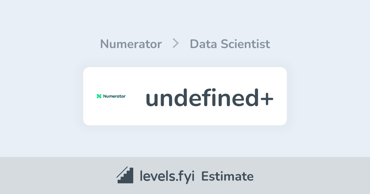 Numerator Data Scientist Levels.fyi