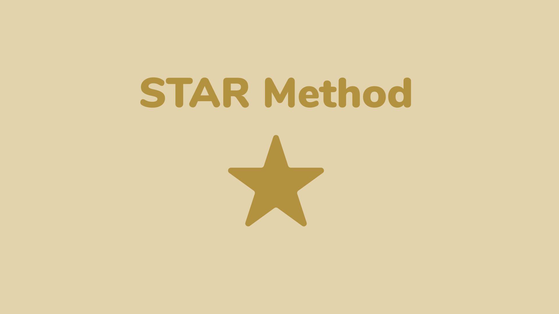 resume star method